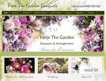 Tablet Screenshot of fromthegardenbouquets.com